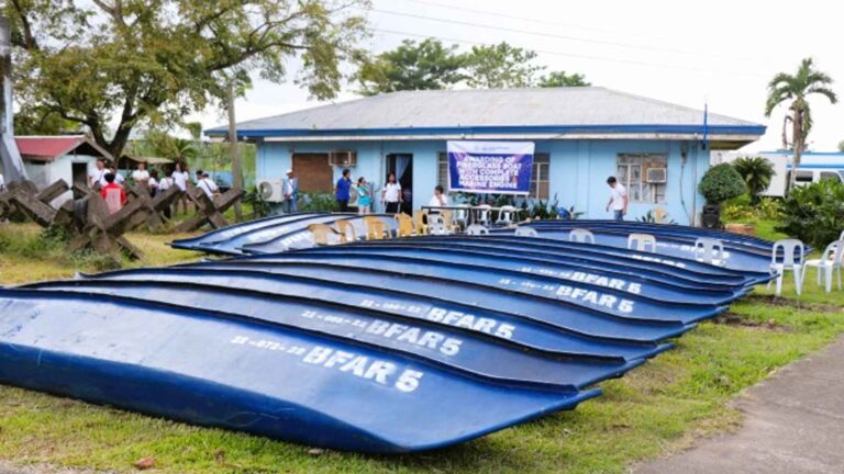 Fiberglass Boats Distributed To Camarines Sur Fisherfolk