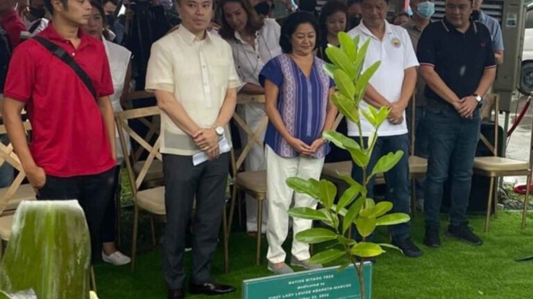 First Lady Honored With Symbolic Tree In Bacolod City