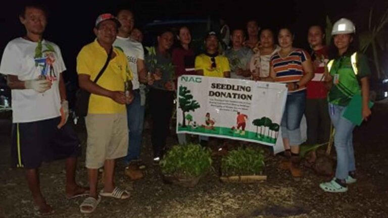 Siargao Town Gets 2.4K Seedlings From Mining Firm