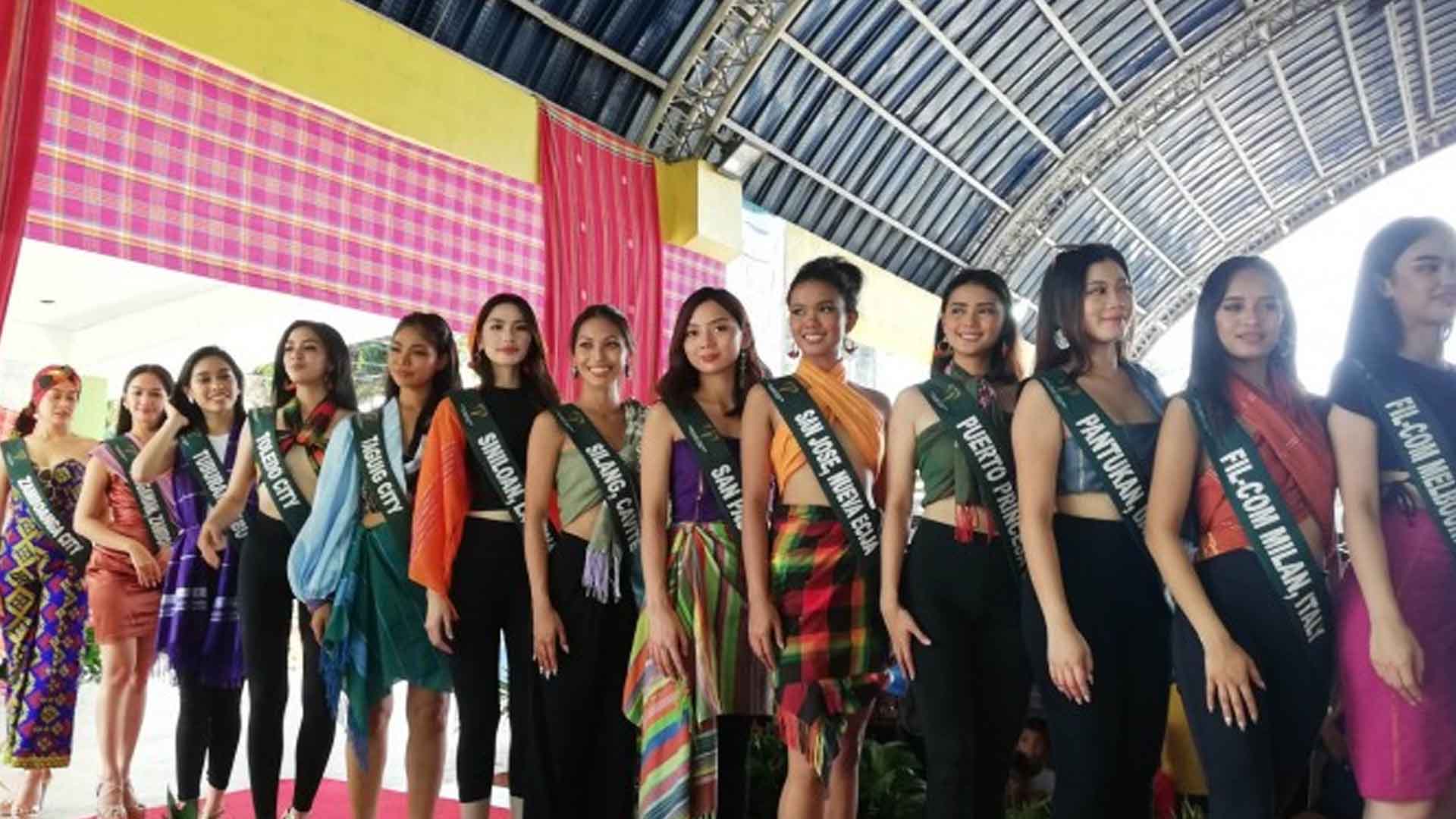 Miss Earth-PH Hopefuls Promote Antique ‘Patadyong’, Destinations