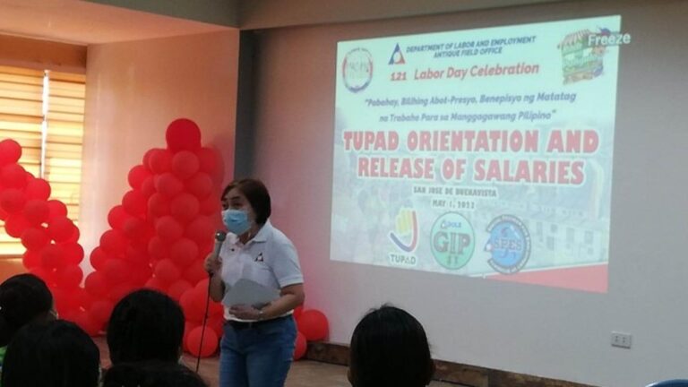 DOLE Extends Emergency Employment To 280 Antiqueños