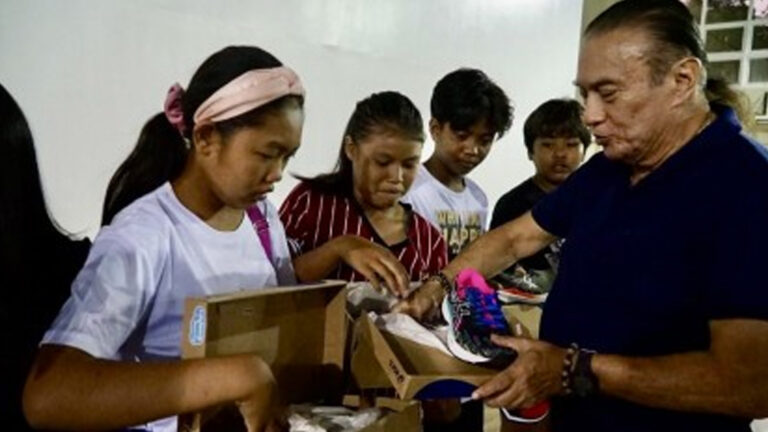 Laoag Athletes Get New Running Shoes