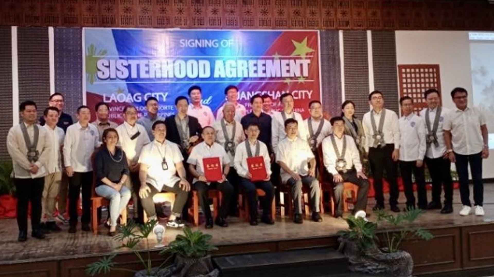 Laoag, China’s Huangshan Sign Sisterhood Deal
