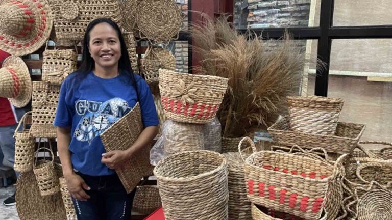 Laoag Village Women Earn Extra Weaving Water Lilies