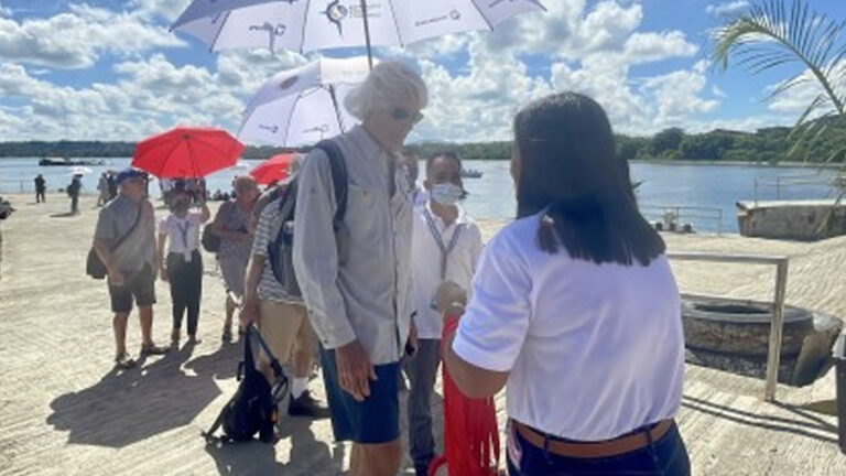 Expedition Ship Heritage Adventurer Makes Way To Currimao Seaport