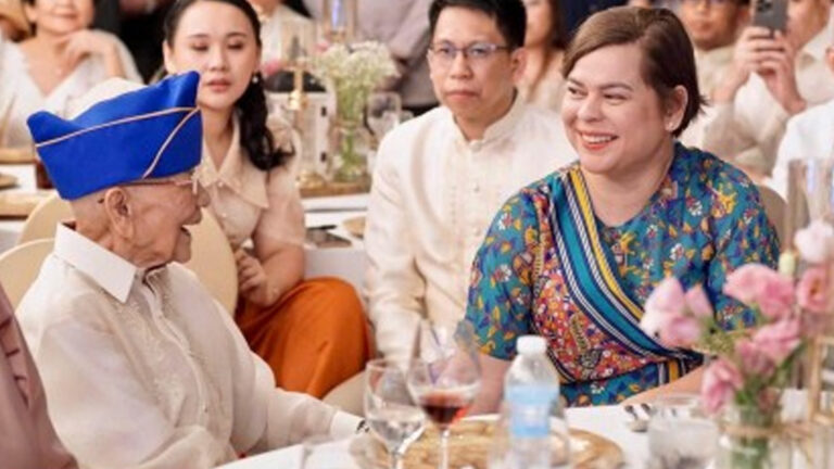 Vice President Sara Honors Dabawenyo Centenarian