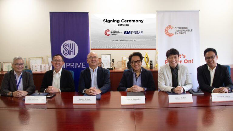 SM Prime Taps Citicore Renewables For The Supply Of Clean Energy