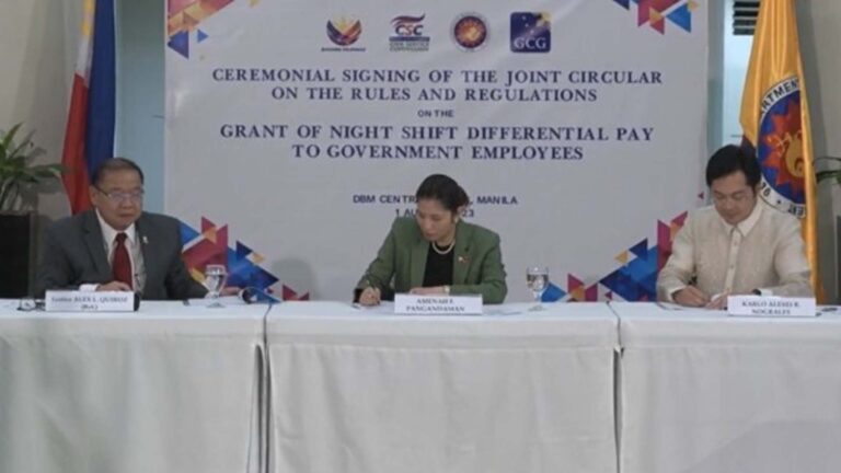 Joint Circular For Government Workers’ Night Differential Pay Issued