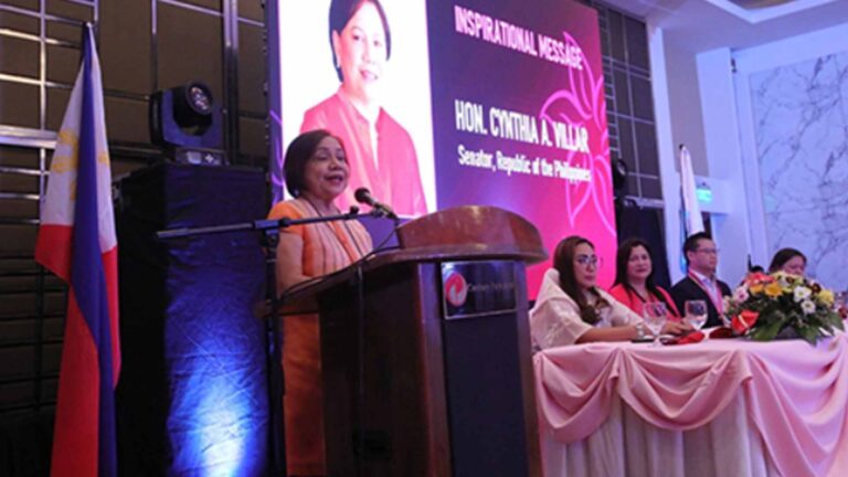 Senator Villar: Women Empowerment Also Means A Chance To Earn
