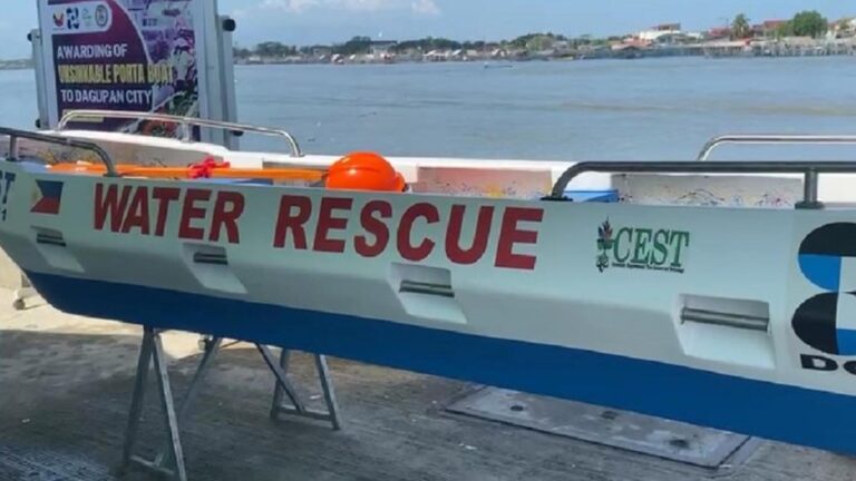 DOST Turns Over ‘Unsinkable’ Rescue Boat To Dagupan Village