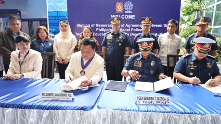 Cops To Assist TESDA Skills Training Programs In Far-Flung Areas
