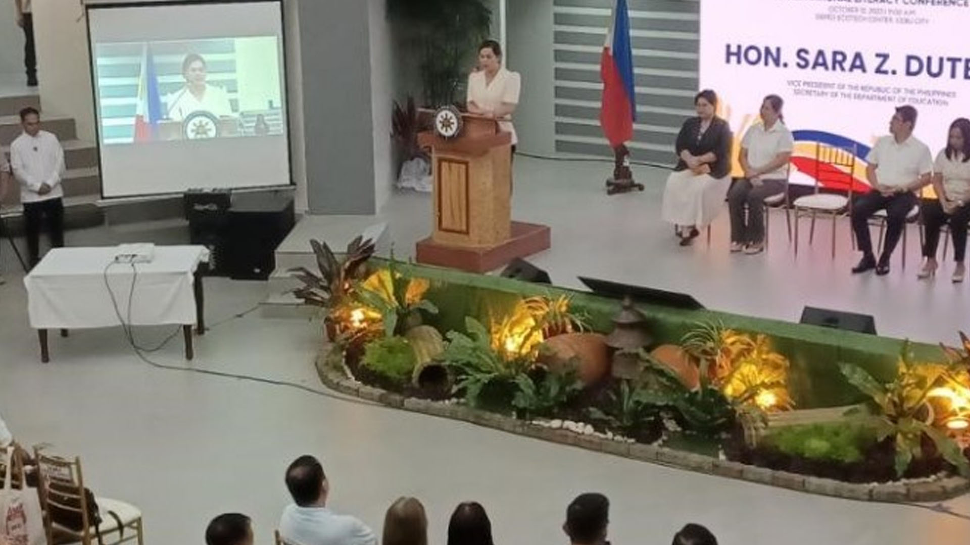 VP Sara: Literacy Ensures PH Security, Stability