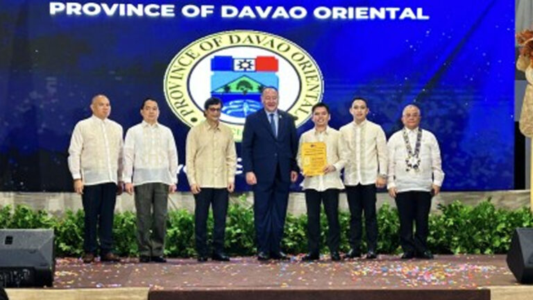Davao Oriental Gets ‘Kalasag’ Award