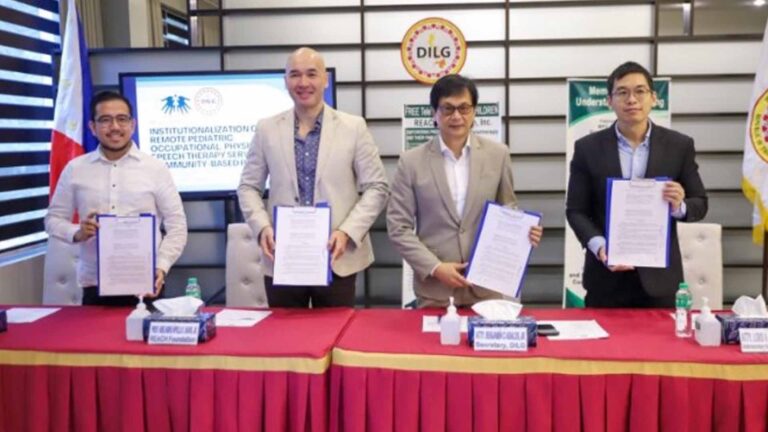 DILG, Civic Group Ink Pact On Teletherapy For Kids With Disabilities