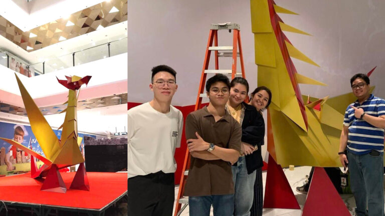 Giant Origami Dragon Figures Take Center Stage For Chinese New Year