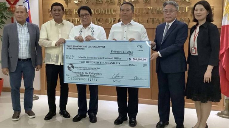 Taiwan Donates PHP11.2 Million For Disaster Relief In Flood-Hit Davao