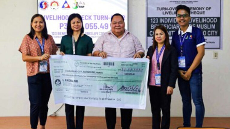 Surigao City Gets PHP3.6 Million Livelihood Support Fund From DOLE