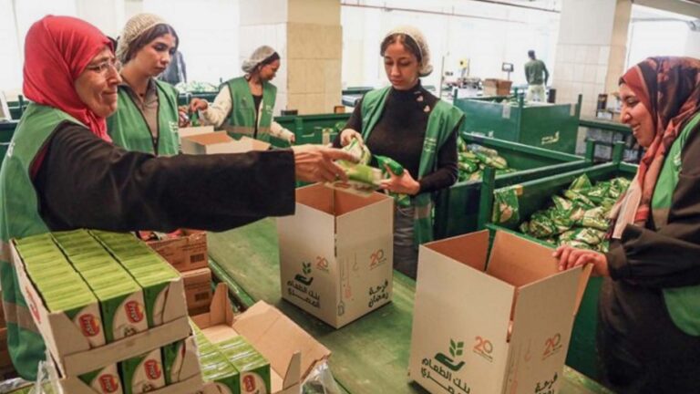 Egyptian Food Bank Prepares Food To Alleviate Hunger In Egypt, Gaza