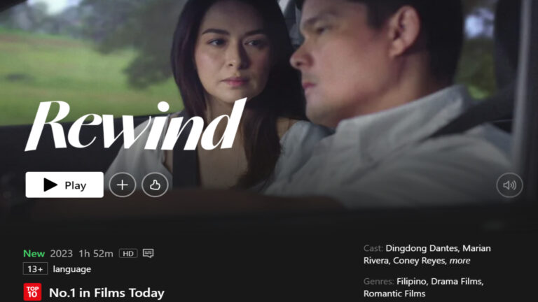 “Rewind” Tops Netflix Philippines And Five Middle East Countries