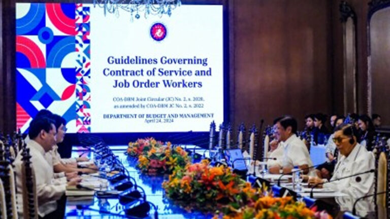 PBBM Extends Employment Of COS, Job Order Government Workers Till End-2025