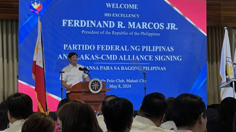 PBBM Bats For Continued Unity As PFP, Lakas-CMD Sign Alliance