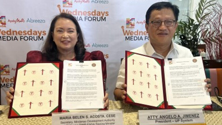 MinDA, UP Team Up For Mindanao Sustainable Development