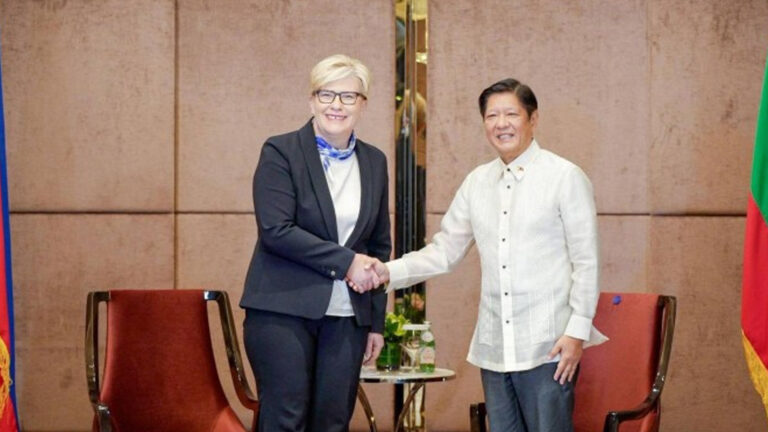 President Marcos, Lithuanian PM Agree To Uphold International Rules-Based Order