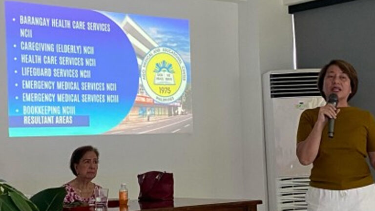 TESDA-Bicol Opens 3-Year Diploma Course In Health Care Services