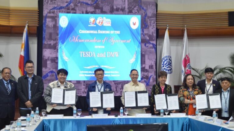DMW, TESDA Ink Deal To Boost Skills Of OFWs