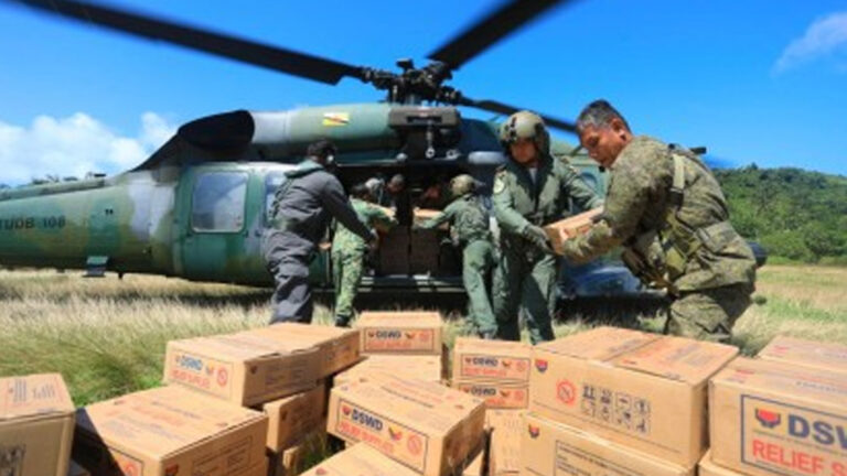 Philippines, Brunei Air Forces Deliver Relief Aid To Storm-Hit Calaguas Island