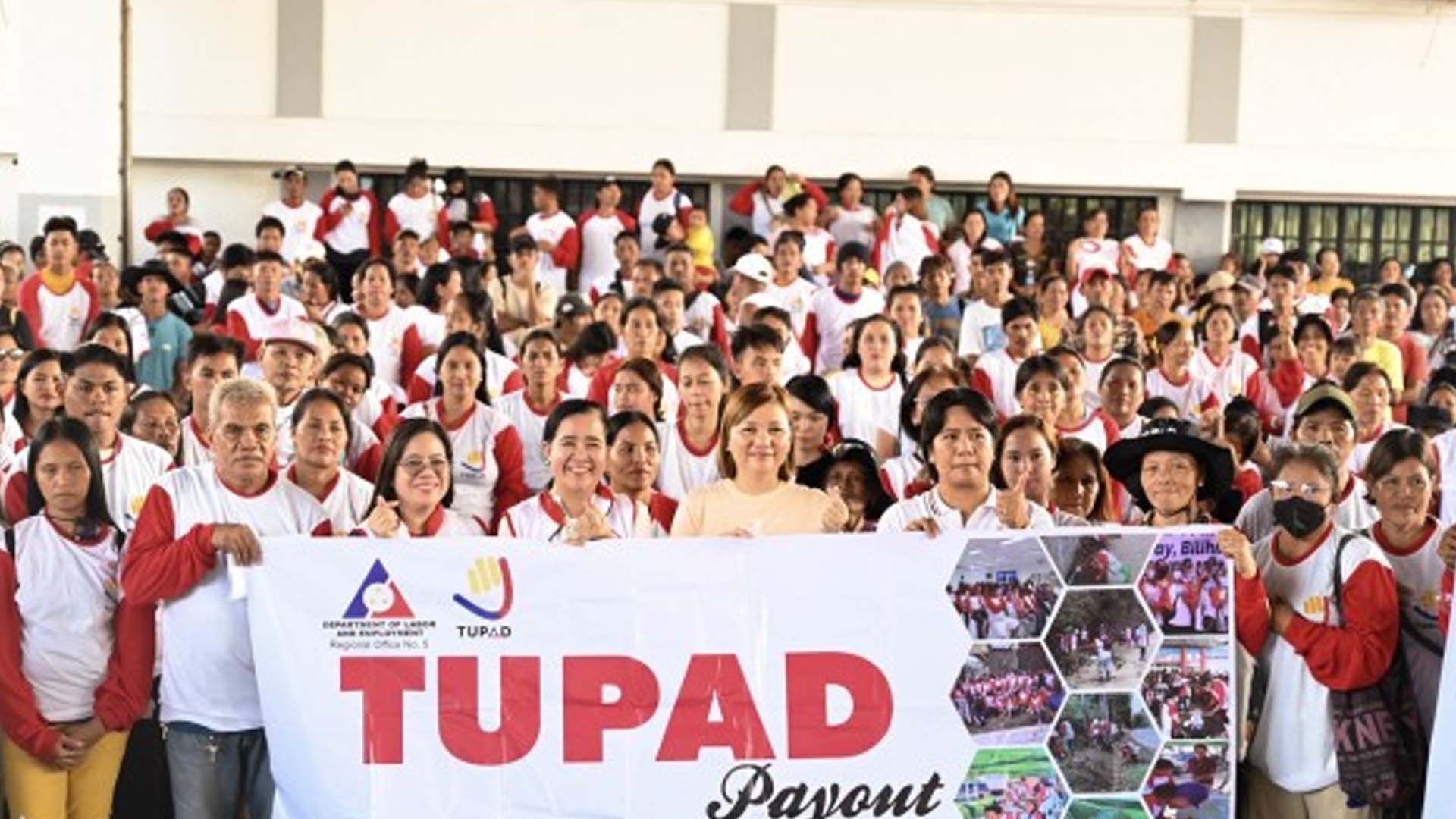 ‘Kristine’-Affected Residents Of Camarines Norte Get PHP4.2 Million TUPAD Salaries