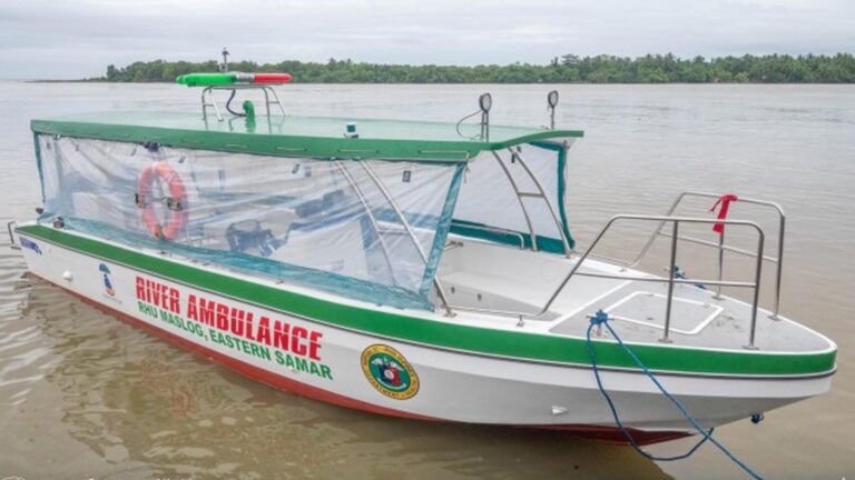 Eastern Samar Town Gets First River Ambulance
