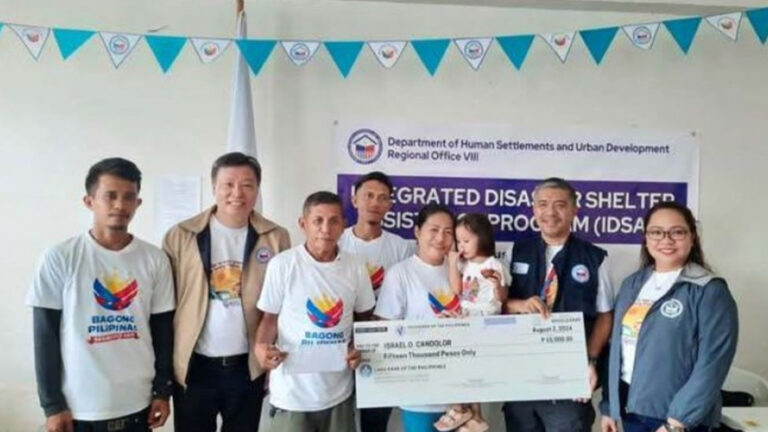 DHSUD Releases PHP2.44 Million For Disaster-Hit Families In Region 8
