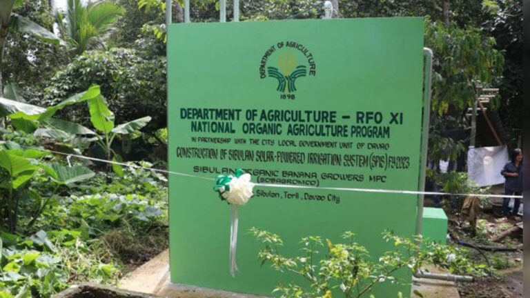 Davao City Farmers Coop Gets Solar-Powered Irrigation System