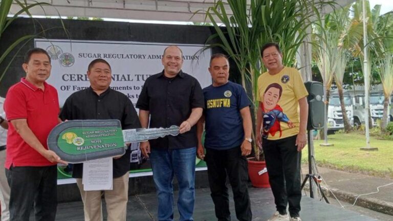 SRA Turns Over PHP101 Million Equipment To Negros Occidental Mill Districts, Block Farms