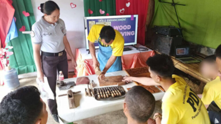 Shaping A New Path: Romblon Inmates Learn Wood Carving