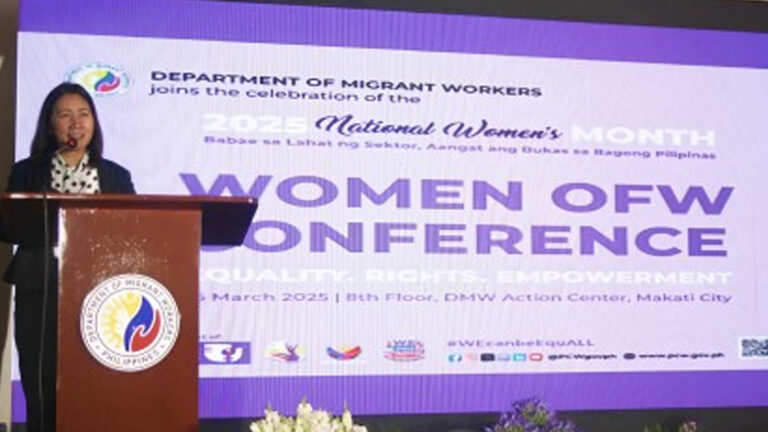 DMW Calls For Stronger Support, Equal Opportunities For Women OFWs