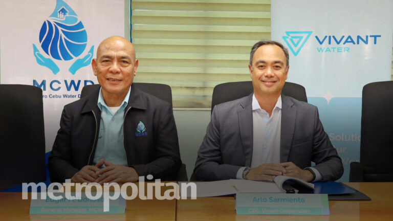 Vivant Water 20 MLD Desalination Plant Partners With MCWD For Water Supply In Metro Cebu
