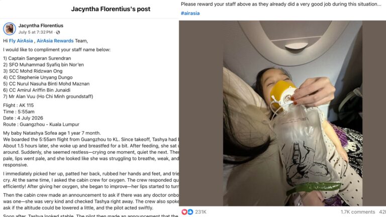 AirAsia Crew Acts Fast During Baby’s Mid-Flight Emergency