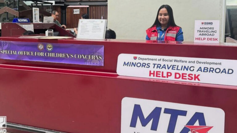 DSWD Opens Help Desks For Minors Traveling Abroad In Major Airports