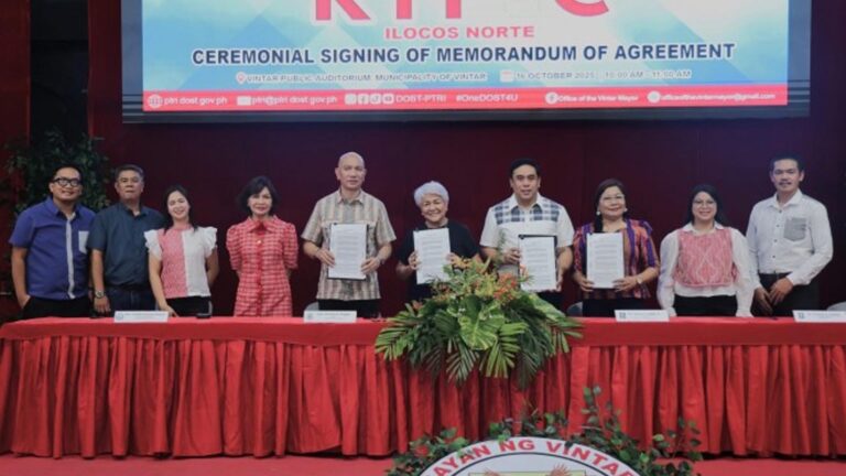 LGU, DOST-PTRI Sign Deal To Put Up Bamboo Yarn Hub In Ilocos Norte