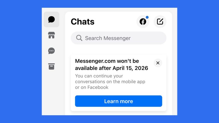 Meta To Shut Down Messenger.com Website By April 2026