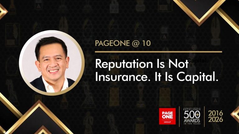 Reputation Is Not Insurance. It Is Capital.