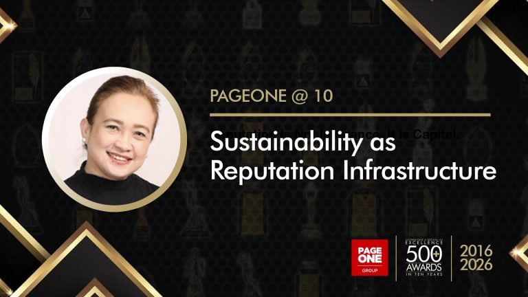 Sustainability As Reputation Infrastructure