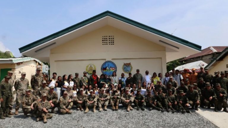 Balikatan Troops Turn Over School Building To Quezon Town