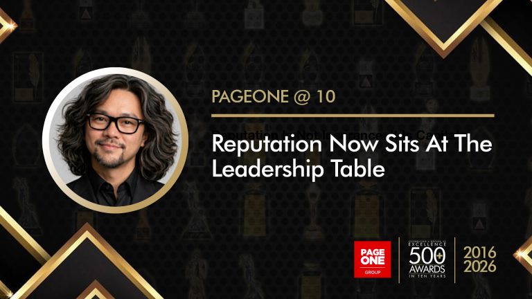Reputation Now Sits At The Leadership Table